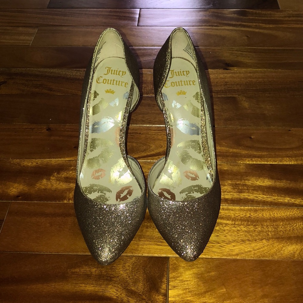 Sparkly Gold Heels